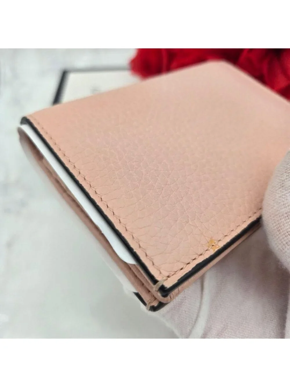 Gucci Fold Wallet Animalier Bee Leather